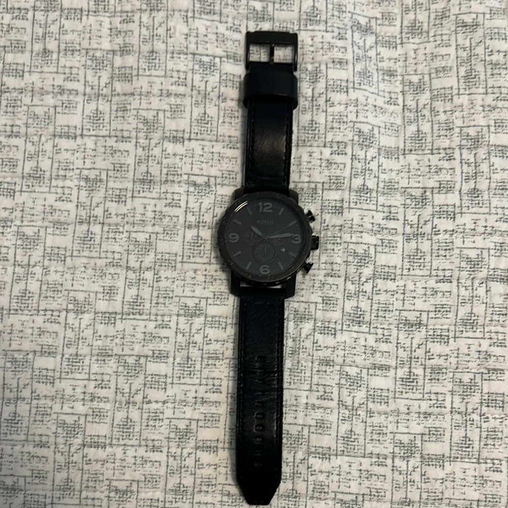 Fossil Men’s Nate Quartz Stainless Steel Chronograph Watch